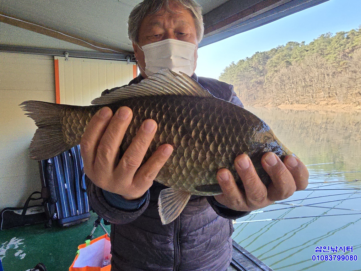 붕어 방류 하였습니다~~!!-용인삼인낚시터-