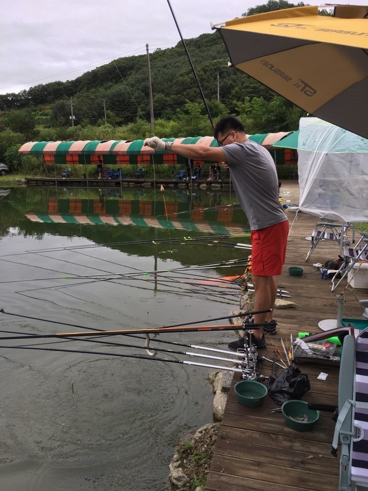 지오캠핑낚시터 바다낚시조황 > 지오낚시터7월16일 이모저모~ : 낚시사랑